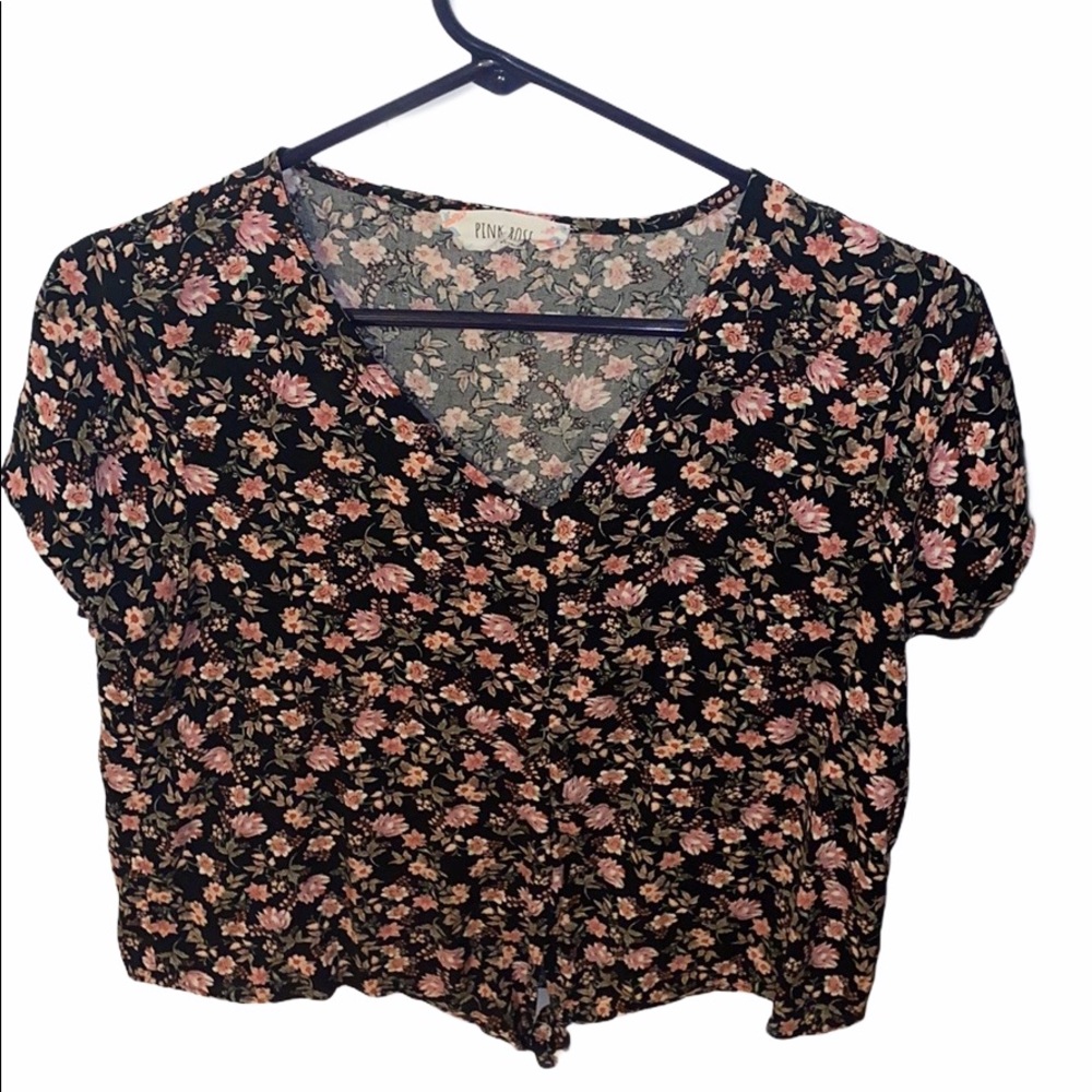 Pink rose top
